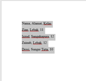 Cara Mengubah Teks Menjadi Tabel Di Word – Kendedes Komputer